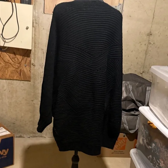 Chic Black Sweater with Studded Accents - Picture 7 of 7